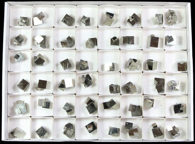 Natural Pyrite Cubes From Spain (Wholesale Flat) - Pieces #65662